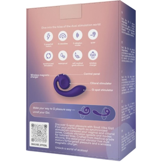 Snail Vibe GIZI DUAL STIMULATOR LILLA