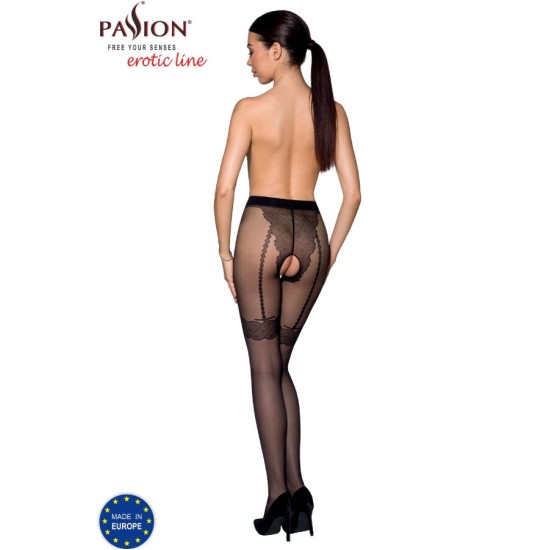 Passion Woman Garter & Stock PASSION — TIOPEN 016 STOCKING BLACK 1/2 (20 DEN)