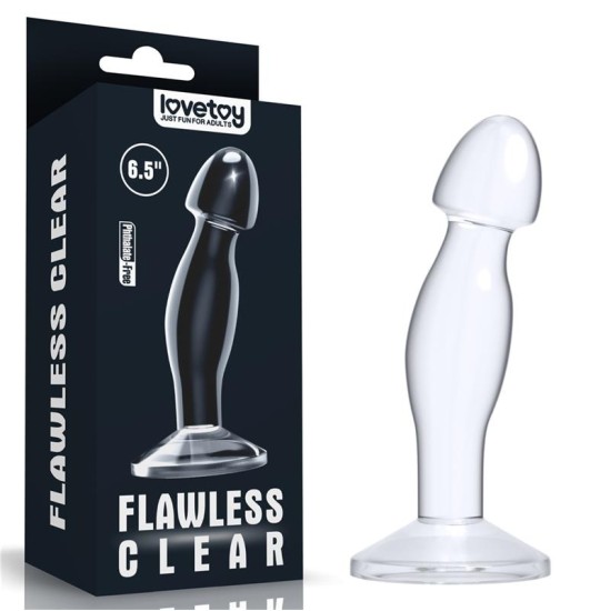 Lovetoy Butt Plug Flawless Clear 6.5 Clear