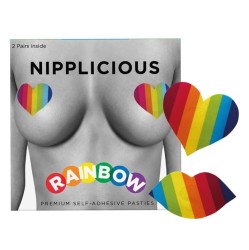 Spencer & Fleetwood Nipplicious Heart nibukatted Rainbow