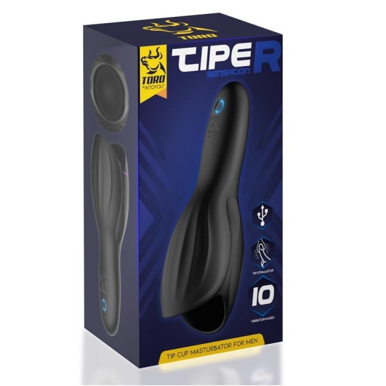Toro Мастурбатор Tiper Tip Cup для мужчин, силиконовый USB