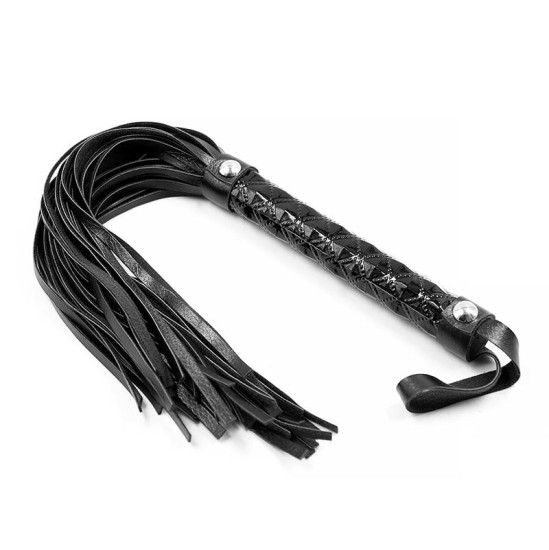 Black Sapphire Flogger Sapphire Vegan Leather