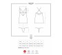 Obsessive 828-CHE-1 Chemise ja stringid, must