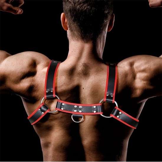 Intoyou Bdsm Line Odiseo Chest Bondage Harness for Men Vegan Leather