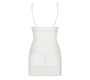 Obsessive 853-CHE-2 Chemise IR stringai, balti