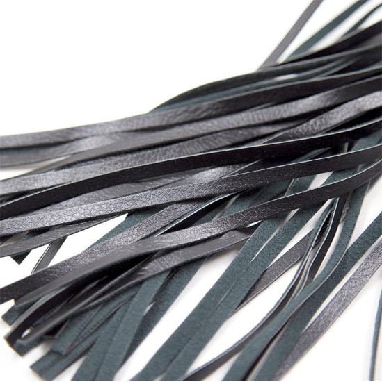 Black Sapphire Flogger Sapphire Vegan Leather