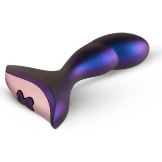 Hueman Intergalactic Butt Plug with Vibration and Remote Control Curved Tip USB