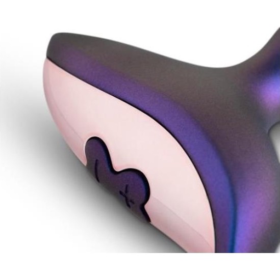 Hueman Intergalactic Butt Plug with Vibration and Remote Control Curved Tip USB