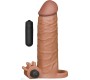 Lovetoy Penis Sleeve with Vibration Add 2 Pleasure X Tender Brown