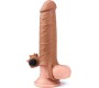 Lovetoy Penis Sleeve with Vibration Add 2 Pleasure X Tender Brown