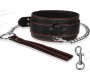 Lovetoy Ошейник и поводок бондаж черный