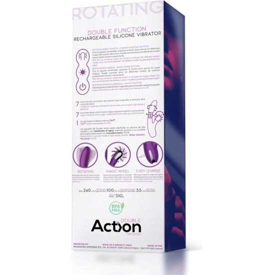 Action No. Three Rotator with Rotating Balls 360? and Stimulating Wheel