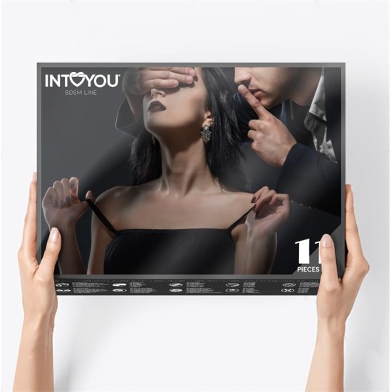 Intoyou Bdsm Line Набор для бондажа, 11 предметов, черный