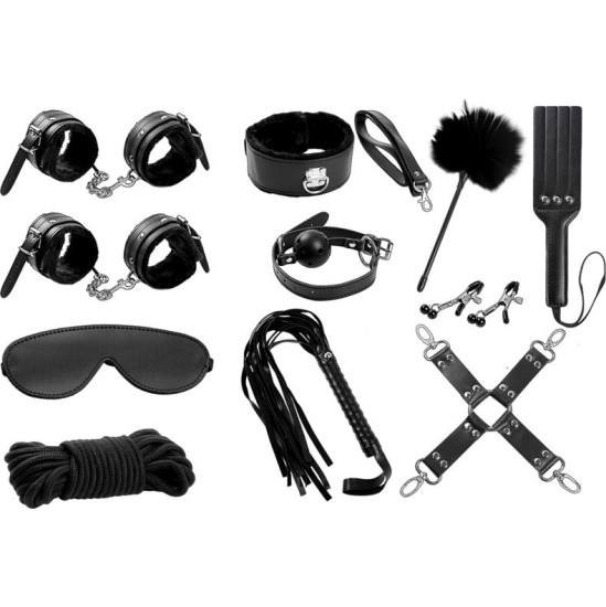 Intoyou Bdsm Line Bondage Set 11 Pieces Melns