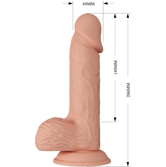 Baile Dildos SKAISTS IEKĀRTAS CATOBLEPAS FLEXIBLE REĀLISTS DILDO 20,6 CM - NATURAL