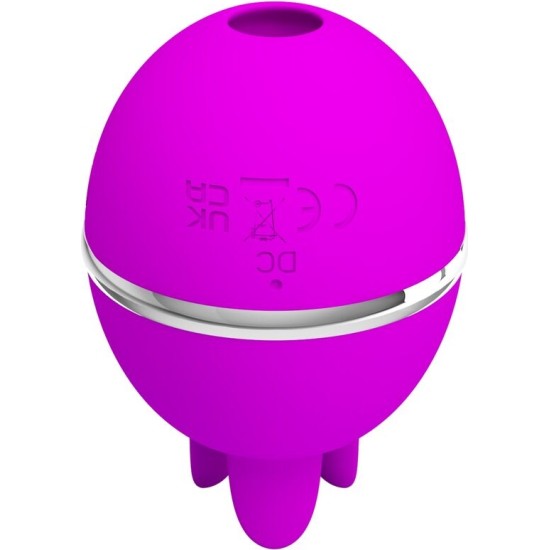 Pretty Love Flirtation PRETTY LOVE - GEMINI BALL PURPLE ROUND SILICONE VIBRATOR