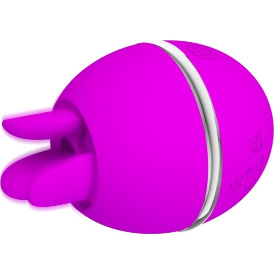 Pretty Love Flirtation PRETTY LOVE - GEMINI BALL PURPURA APAĻA SILIKONA VIBRATORS