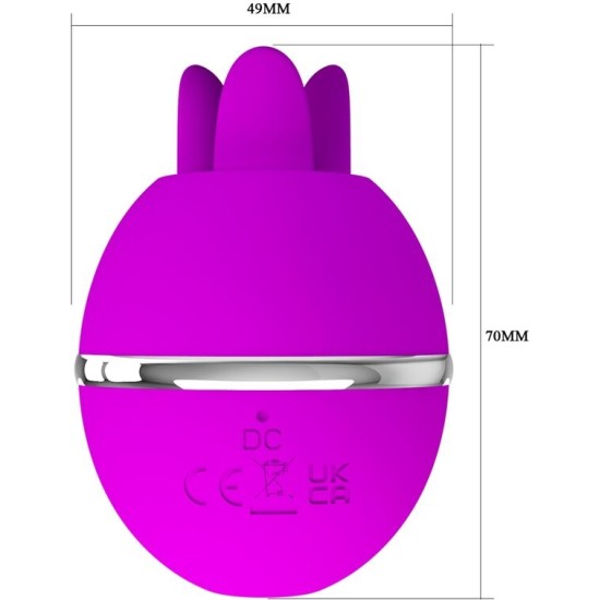 Pretty Love Flirtation PRETTY LOVE - GEMINI BALL PURPLE ROUND SILICONE VIBRATOR