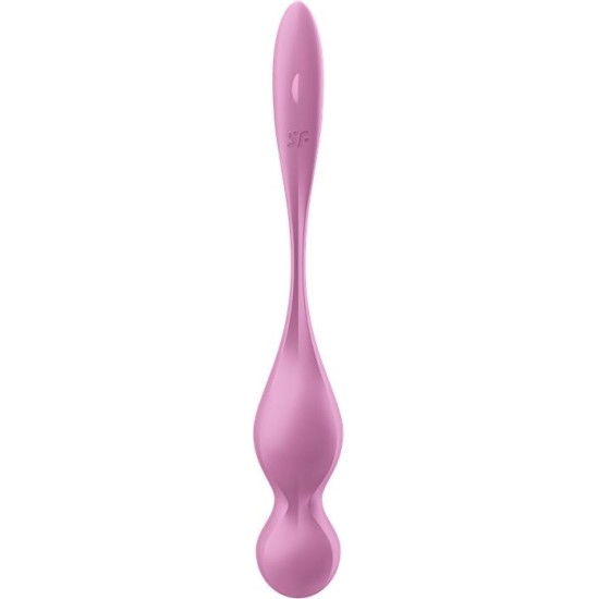 Satisfyer Love Birds 1 Kegelio kamuoliukai su APP Pink