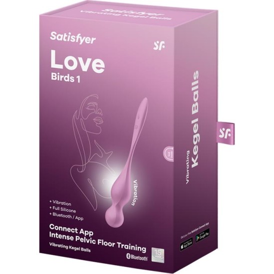 Satisfyer Love Birds 1 Шарики Кегеля с приложением Розовый