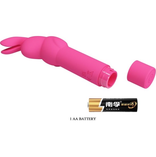 Pretty Love GERARDO FUSCHIA RABBIT SILICONE VIBRATOR