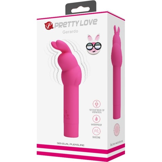 Pretty Love GERARDO FUSCHIA RABBIT SILIKONA VIBRATORS