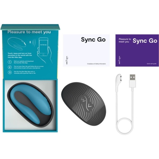 We-Vibe SYNC GO DUAL STIMULATOR TURQUOISE