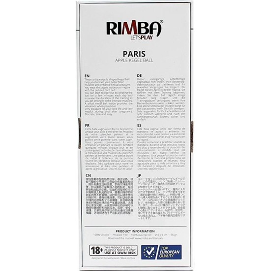 Rimba Toys Bola Kegel en Forma de Manzana Paris Purpura