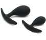 Rimba Toys Set of 2 Anatomic Butt Plug Copenhagen Black