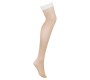 Obsessive Garter & Stockings OBSESSIVE - S814 KOJINĖS BALTOS S/M