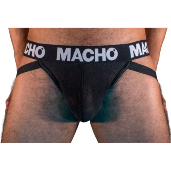 Macho Underwear MACHO - MX25NN JOCK BLACK IZMĒRS XL