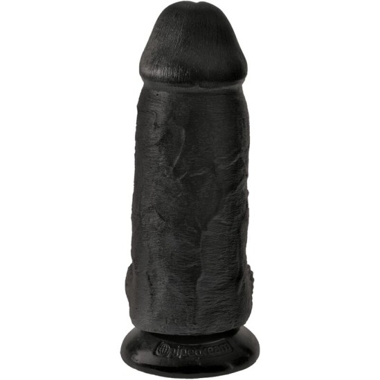 King Cock CHUBBY REĀLISTS PENIS 23 CM, MELNS