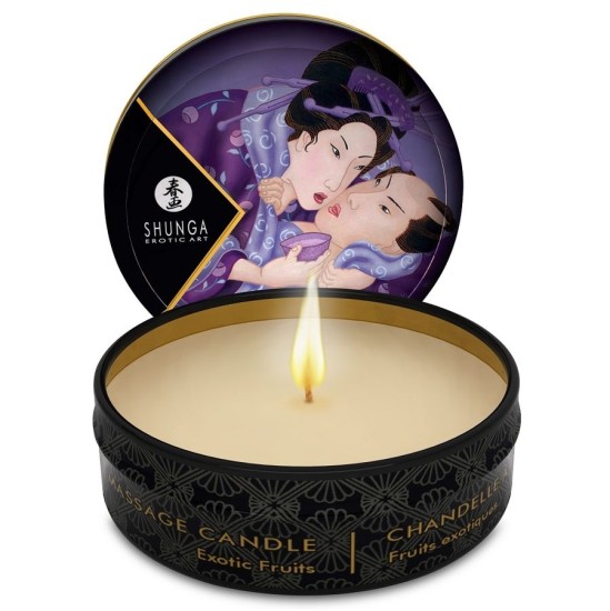 Shunga Candles MINI GŪSTĪŠANĀS SVEČU GAISMĀ MASĀŽĀS SVECES EXOTICS AUGĻI