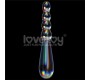 Lovetoy Glow in the Dark Glass Dildo Twilight Gleam Rising Ripples