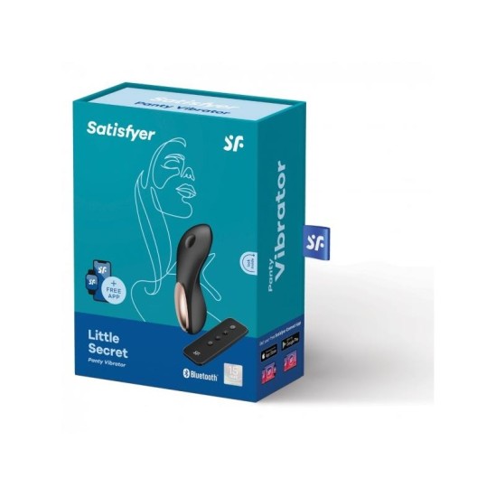 Satisfyer „Little Secret“ kelnaičių stimuliatorius su nuotolinio valdymo pultu ir programėle