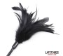 Latetobed Bdsm Line Multi Feathers Tickler and Lace Ribbon Paddle Comb