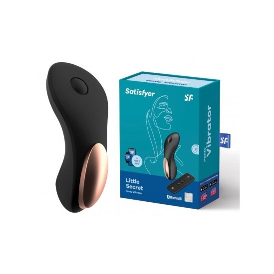 Satisfyer „Little Secret“ kelnaičių stimuliatorius su nuotolinio valdymo pultu ir programėle