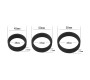 Lovetoy Pack of 3 Penis Ring Power Ring Black