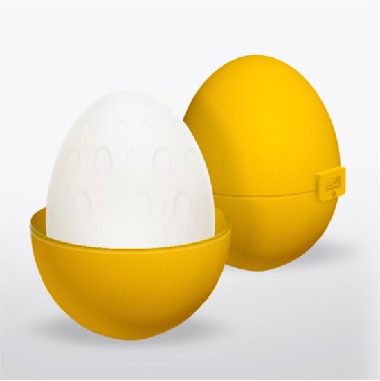 Up&Go Grovy Masturbator Egg elastingas silikoninis geltonas