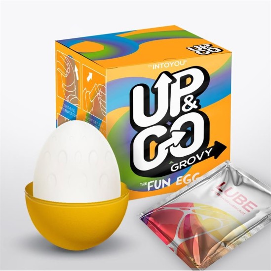 Up&Go Grovy Masturbator Egg Egg Silicone Yellow