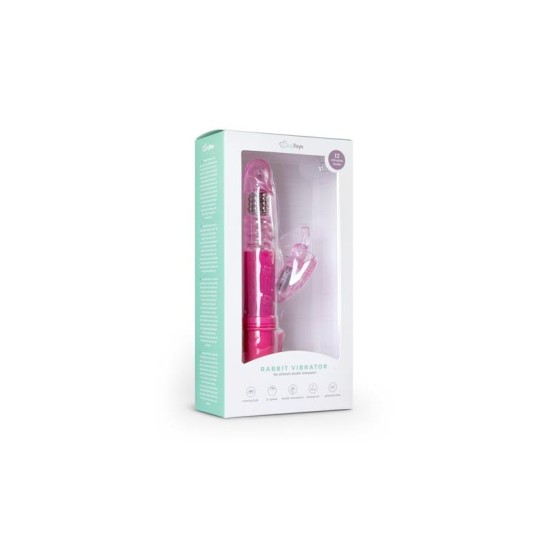 Easytoys Zaķa vibrators - rozā tauriņš