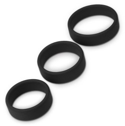 Lovetoy Комплект из 3 колец для пениса Power Ring, черный