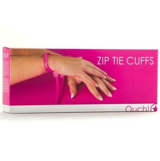 Ouch! DISPOSABLE ZIP TIE CUFFS PINK