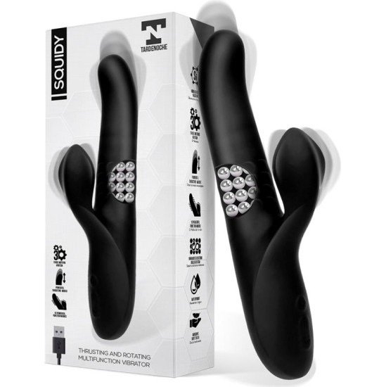 Tardenoche Squidy Vibe with Thrusting Movement and Rotating Beads USB Silicone