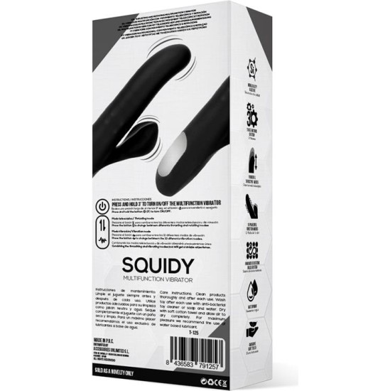 Tardenoche Squidy Vibe с толкающим движением и вращающимися бусинами USB-силикон