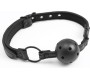 Intoyou Black Shadow Reguleeritav Brrathable Ball Gag Vegan Nahk