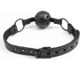 Intoyou Black Shadow Adjustable Brrathable Ball Gag Vegan Leather