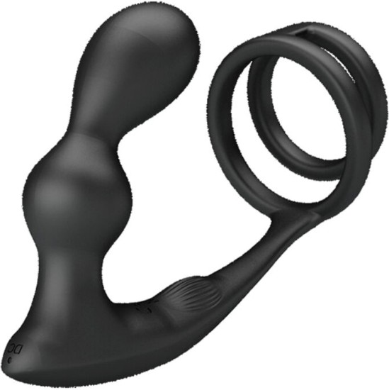 Pretty Love Male PRETTY LOVE - MARSHALL PENIS RING WITH VIBRATORY ANAL PLUG WITH REMOTE CONTROL