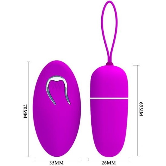 Prettylove Pretty Love Vibrating Egg Bredley Purple