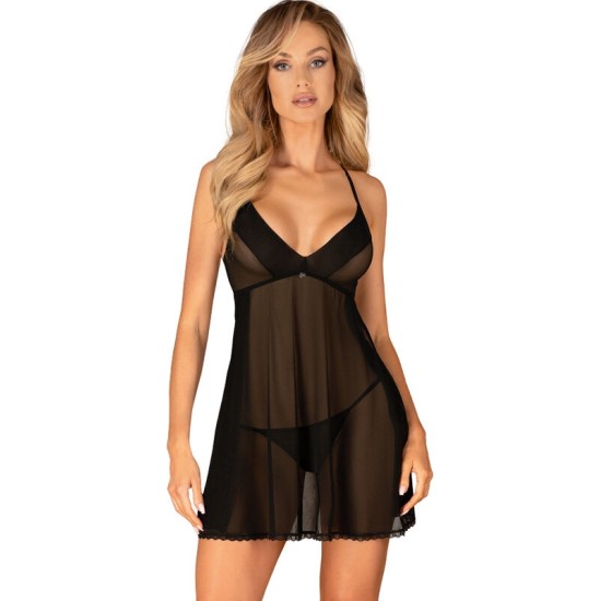 Obsessive Babydoll OBSESĪVS — LATINESA BABYDOLL & THONG XS/S